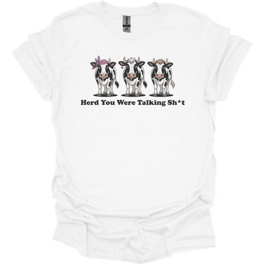 Herd You Were Talking Cows - White